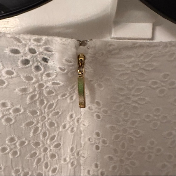 RALPH LAUREN Women’s White Cotton Floral Eyelet Dress Long Sleeve Sz 12 Lined - Picture 6 of 13